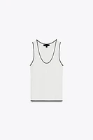 TRIM KNIT TOP