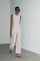 LONG CREPE JUMPSUIT