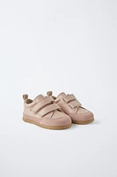 BAREFOOT LEATHER STRAP SNEAKERS