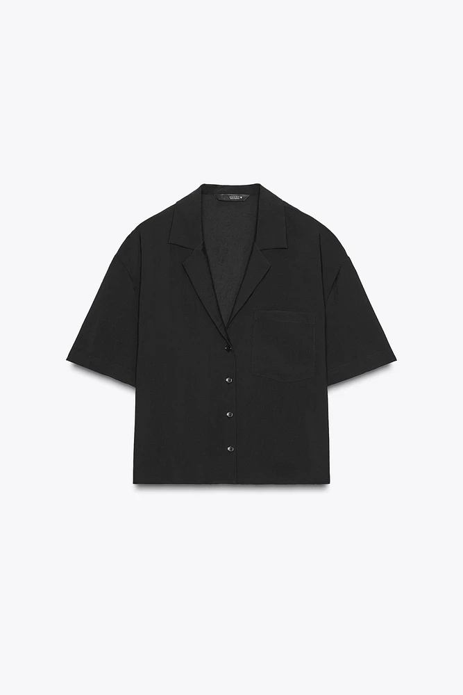 FLOWY POCKET SHIRT