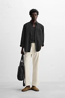 PANTALON EN JACQUARD À RAYURES