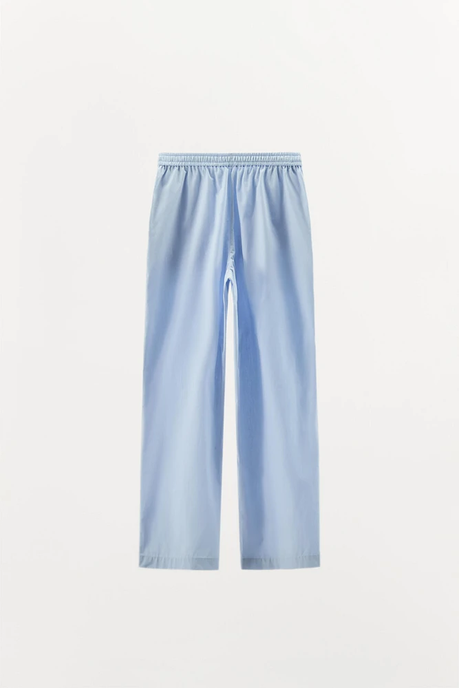 PANTALON STYLE PYJAMA EN COTON