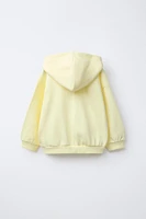 HOODED SWEATSHIRT WITH RAISED TEXT