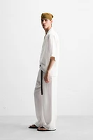 100% LINEN OVERSHIRT