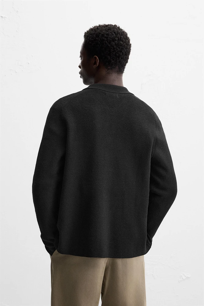 WOOL BLEND CARDIGAN