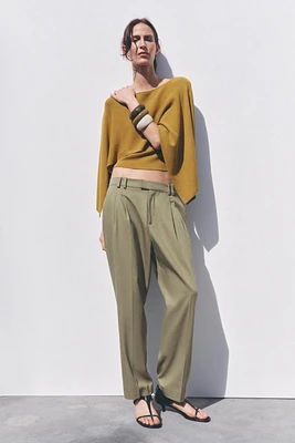 PANTALON À PINCES COLLECTION ZW
