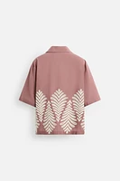 SHIRT WITH CONTRASTING EMBROIDERY