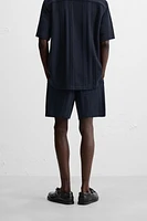 STRIPED JACQUARD SHORTS