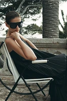 ZW COLLECTION PLEATED MIDI DRESS