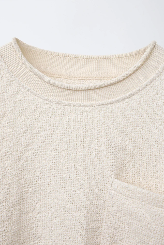 FRENCH TERRY T-SHIRT WITH POCKET