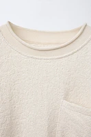 FRENCH TERRY T-SHIRT WITH POCKET