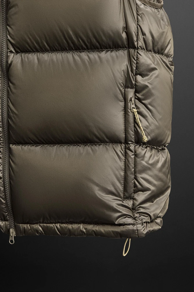 100% FEATHER FILL PUFFER VEST