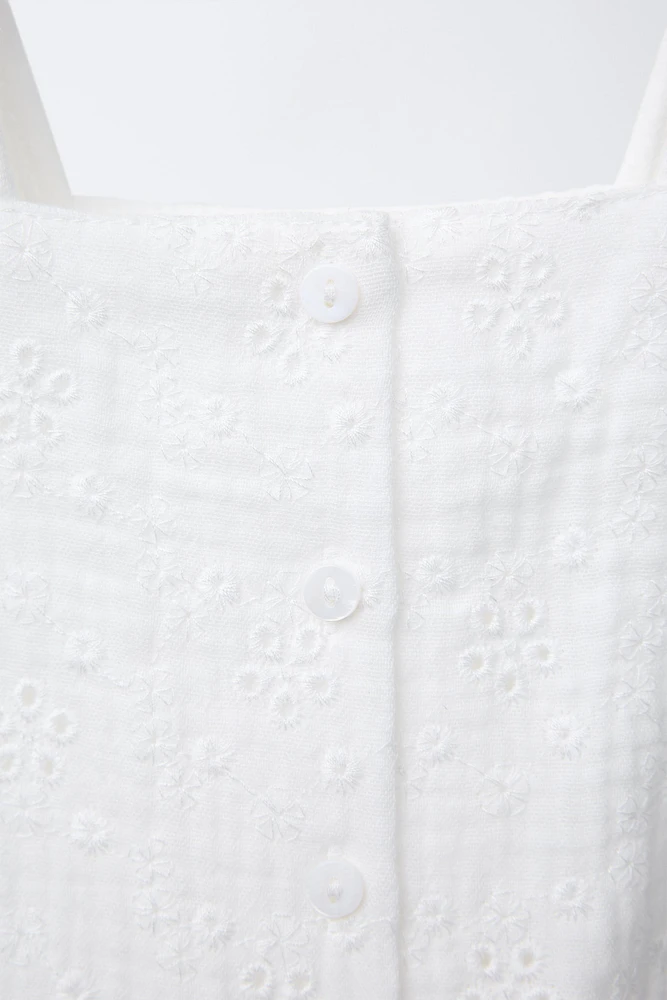 SALOPETTE LONGUE BRODERIE SUISSE