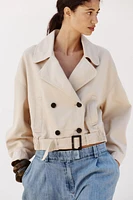 ELASTIC HEM CROPPED JACKET