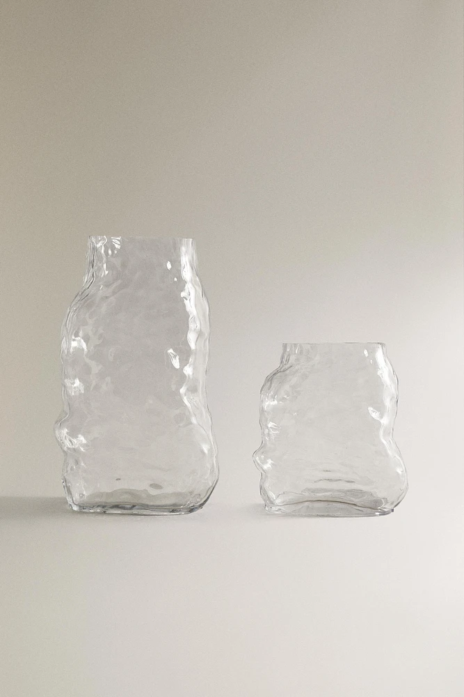 IRREGULAR GLASS VASE