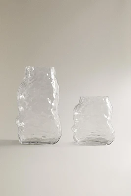 IRREGULAR GLASS VASE