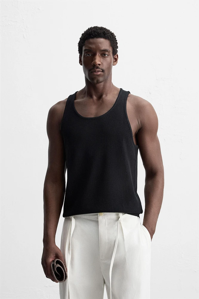 KNIT TANK TOP