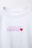 T-SHIRT IMPRIMÉ PLAGE