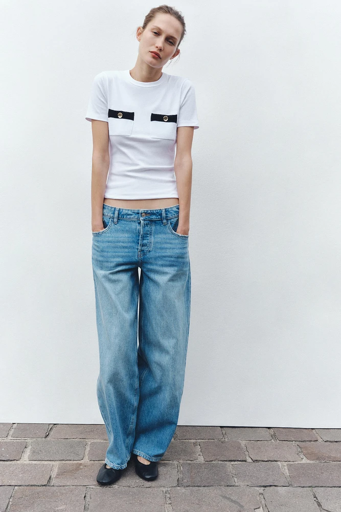 TOP WITH TRICOT DETAIL