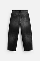 BAGGY FIT JEANS WITH SEAMS