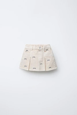 TWILL BOW SKIRT