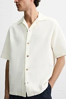 RELAXED FIT EMBROIDERED SHIRT