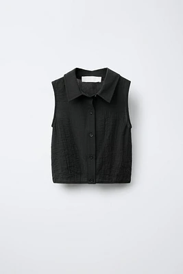 WRINKLED EFFECT SHIRT