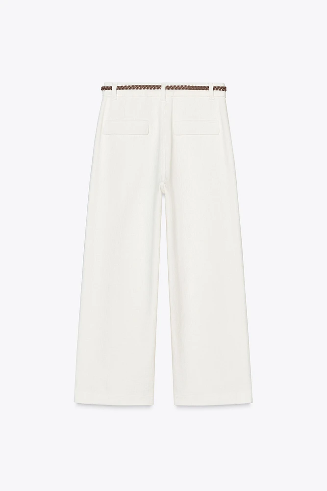 BRAIDED BELT CULOTTES