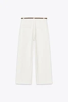BRAIDED BELT CULOTTES