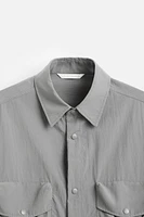 CHEMISE FLUIDE À POCHES UTILITAIRES