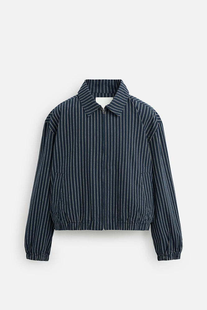 BLOUSON STRUCTURÉ À RAYURES