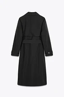 WATER REPELLENT BELTED TRENCH COAT