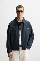 REGULAR FIT ZIPPERED JACKET
