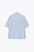 STRIPED POPLIN SHIRT
