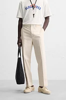 PANTALON REGULAR FIT À CHEVRONS