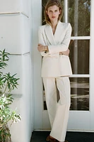 BLAZER LONG À BOUTONNAGE CROISÉ