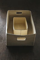 SQUARE BASKET WITH LINE