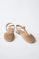 CHAUSSURES OUVERTES À L'ARRIÈRE TRESSÉES