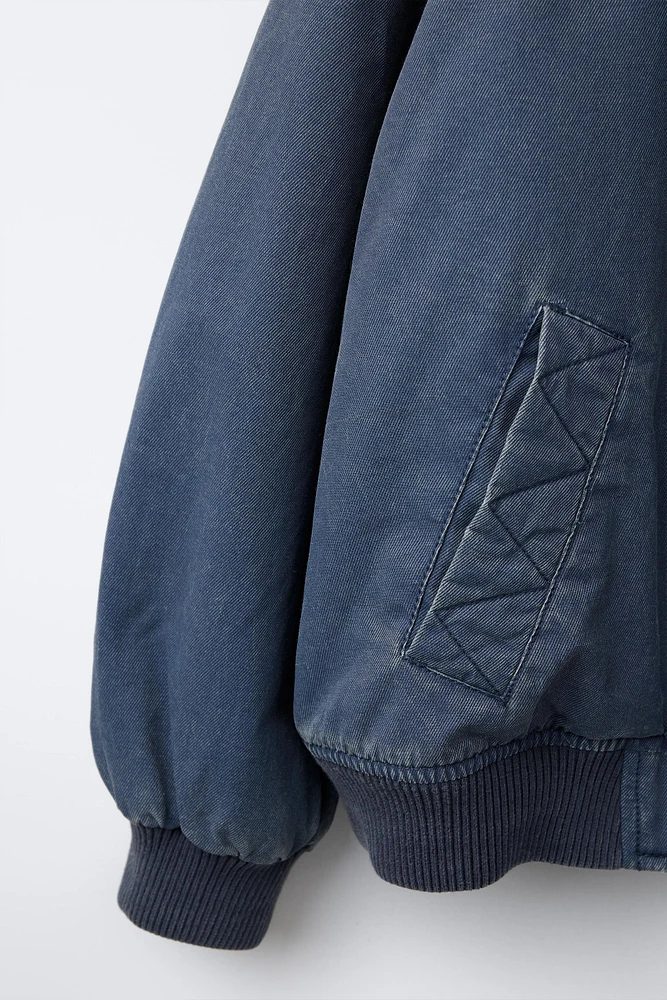 BLOUSON BOMBER EFFET USÉ STITCH & ANGEL © DISNEY