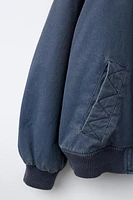 BLOUSON BOMBER EFFET USÉ STITCH & ANGEL © DISNEY