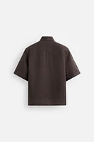100% WASHED LINEN SHIRT