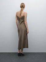 Satin camisole midi dress
