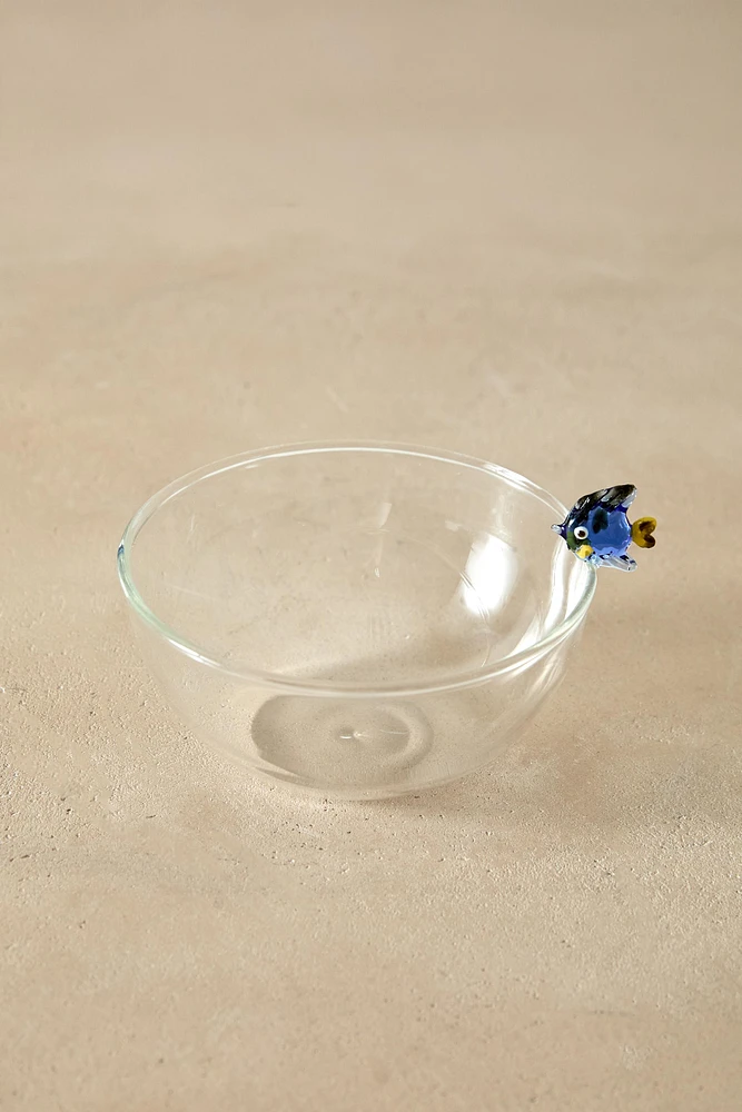 BOROSILICATE GLASS BOWL WITH A FISH