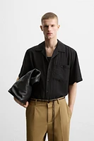WRINKLED JACQUARD SHIRT