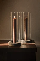 GLASS AND METAL LANTERN