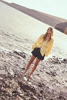 OVERSIZED LINEN BLEND SHIRT