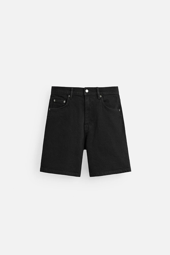REGULAR FIT DENIM SHORTS
