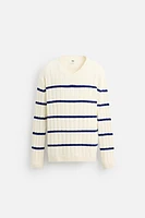 PULL EN JACQUARD À RAYURES ÉDITION LIMITÉE