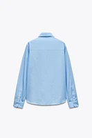STRIPED POPLIN SHIRT