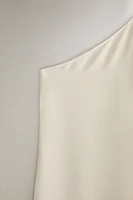 CAPE SATIN ASYMÉTRIQUE